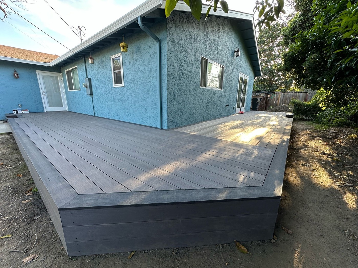 Composite Wraparound Deck — MS Decking and Services project