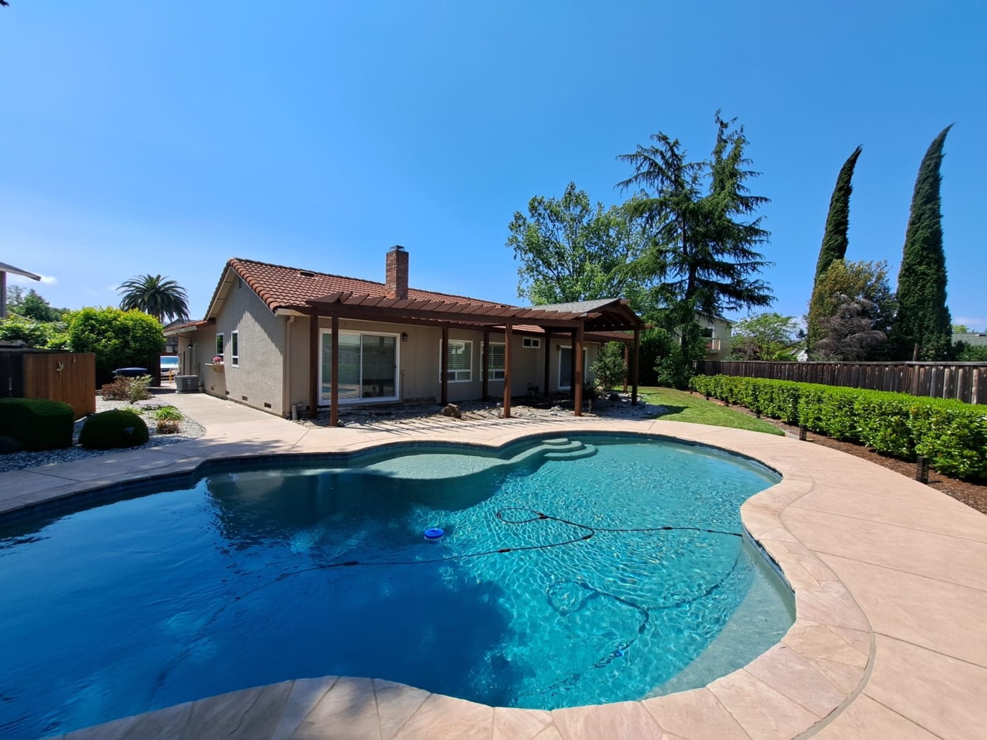 Pergola & Pool Area — MS Decking and Services project