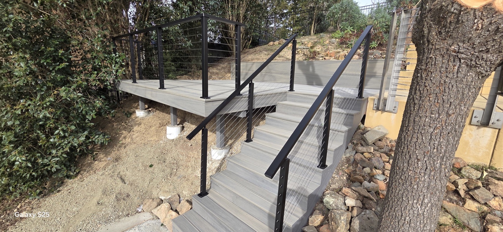 Composite Stairs & Cable Railing — MS Decking and Services project