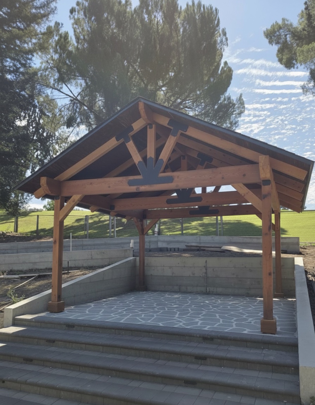 Timber Pavilion — MS Decking and Services project